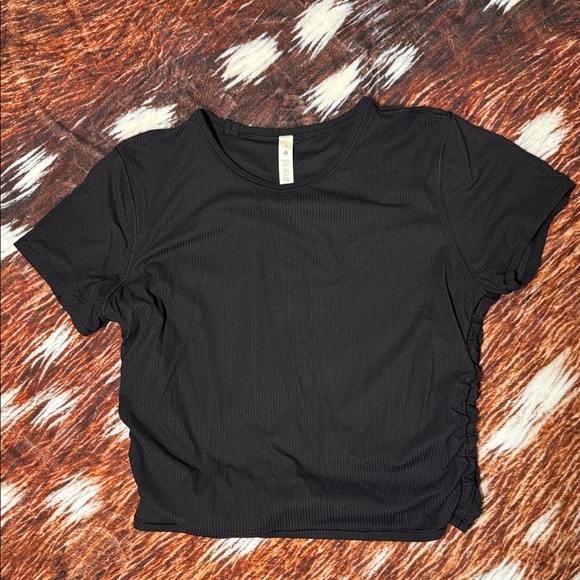 lululemon athletica Tops - lululemon All It Takes Nulu Ribbed Black Short Sleeve Top